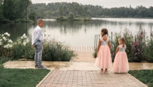 Družičky před obřadem - svatba Ústecký kraj