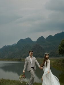 Novomanželé - svatba v přírodě, Vietnam