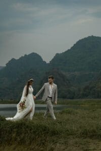 Novomanželé - svatba v přírodě, Vietnam