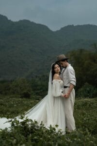 Novomanželé - svatba v přírodě, Hoi An, Vietnam