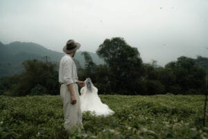 Novomanželé - svatba v přírodě, Hoi An, Vietnam