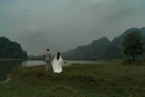 Svatba v přírodě - Vietnam